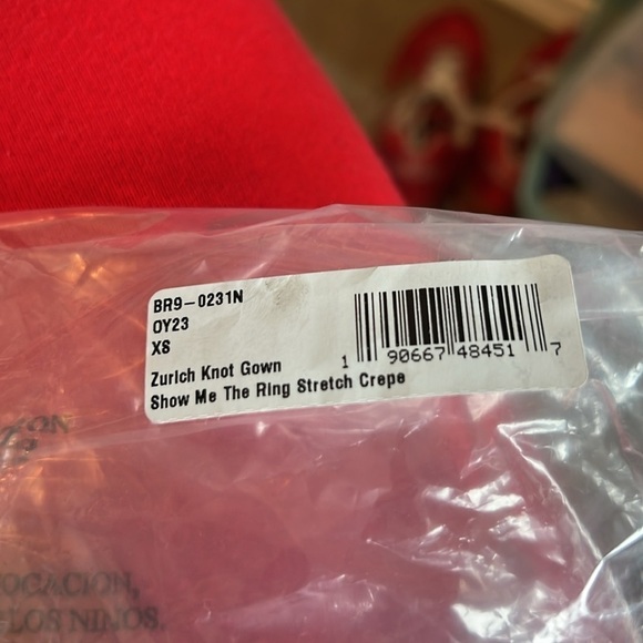 Show Me Your Mumu Zurich Knot Gown ~ Show Me The Ring Stretch Crepe size xs - Picture 6 of 6